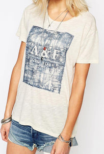 Square Embroidery T-Shirt